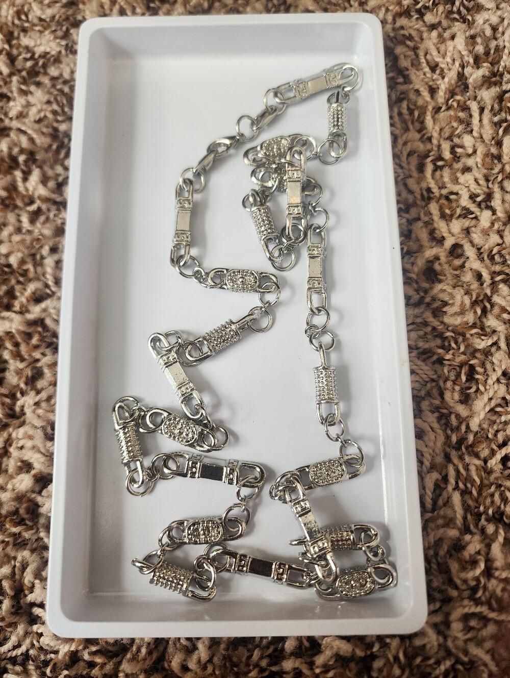 Silver Link Chain Belt - Women Accessories #28